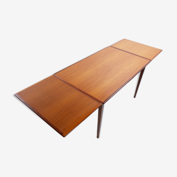 Teak extendable dining table width 230cm, 1960s