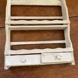 Wooden spice shelf in the 80s.