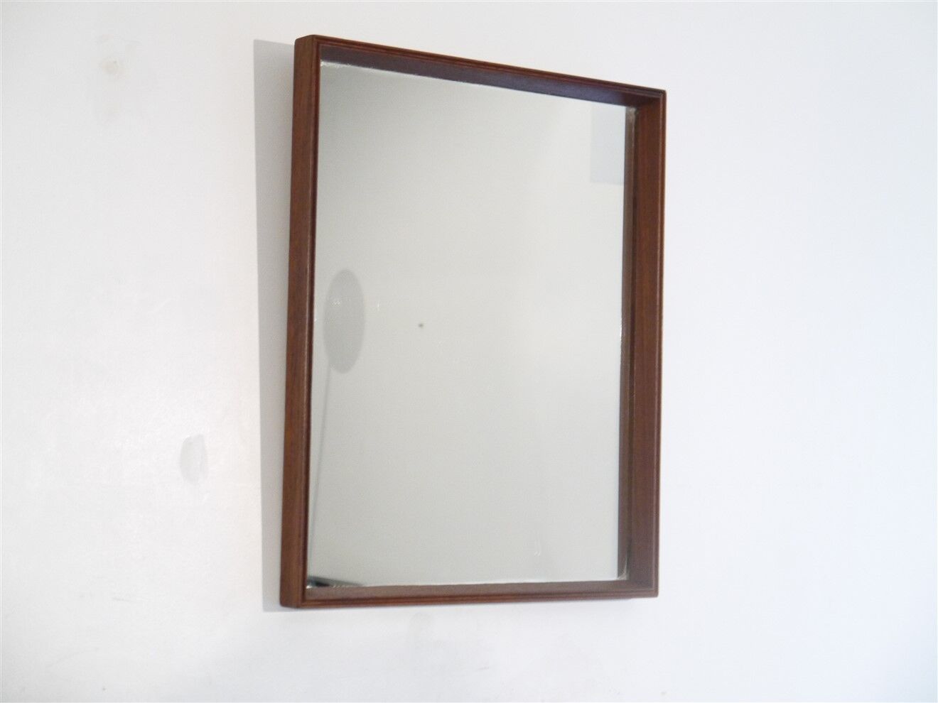 Vintage Scandinavian teak mirror 1960