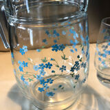 Arcopal Veronica forget-me-not carafe