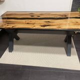 Oak resin table