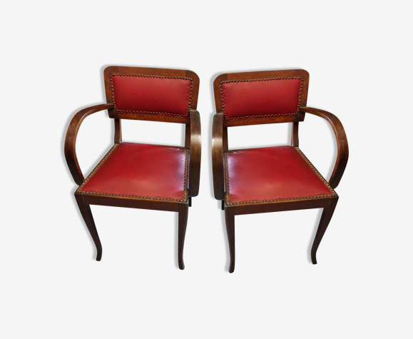 Paire de fauteuils bridge