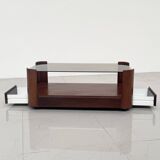 Italian wooden coffee table with drawers from the 80s