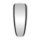 Large Mid Century wall mirror with extraordinary black glass frame