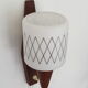 Applique scandinave en teck et opaline