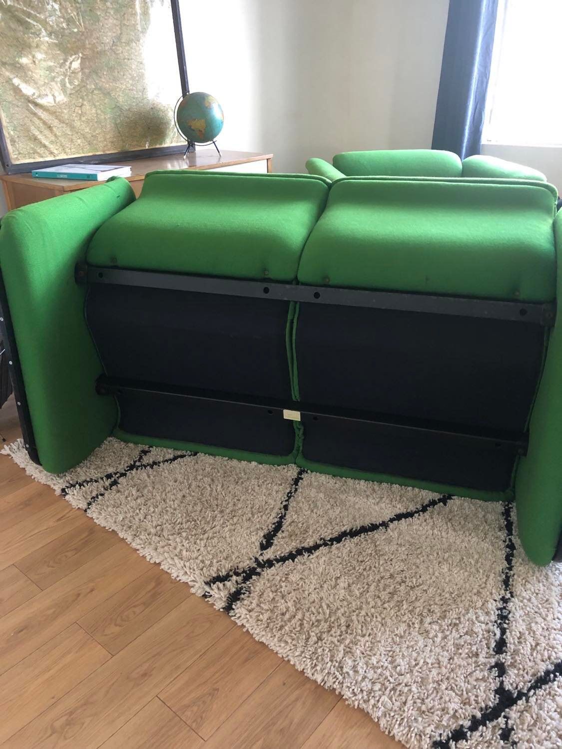 Set sofa two places and two armchairs Whilkhahn model 842/5 and 841/5 80s