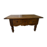 Rustic solid walnut coffee table
