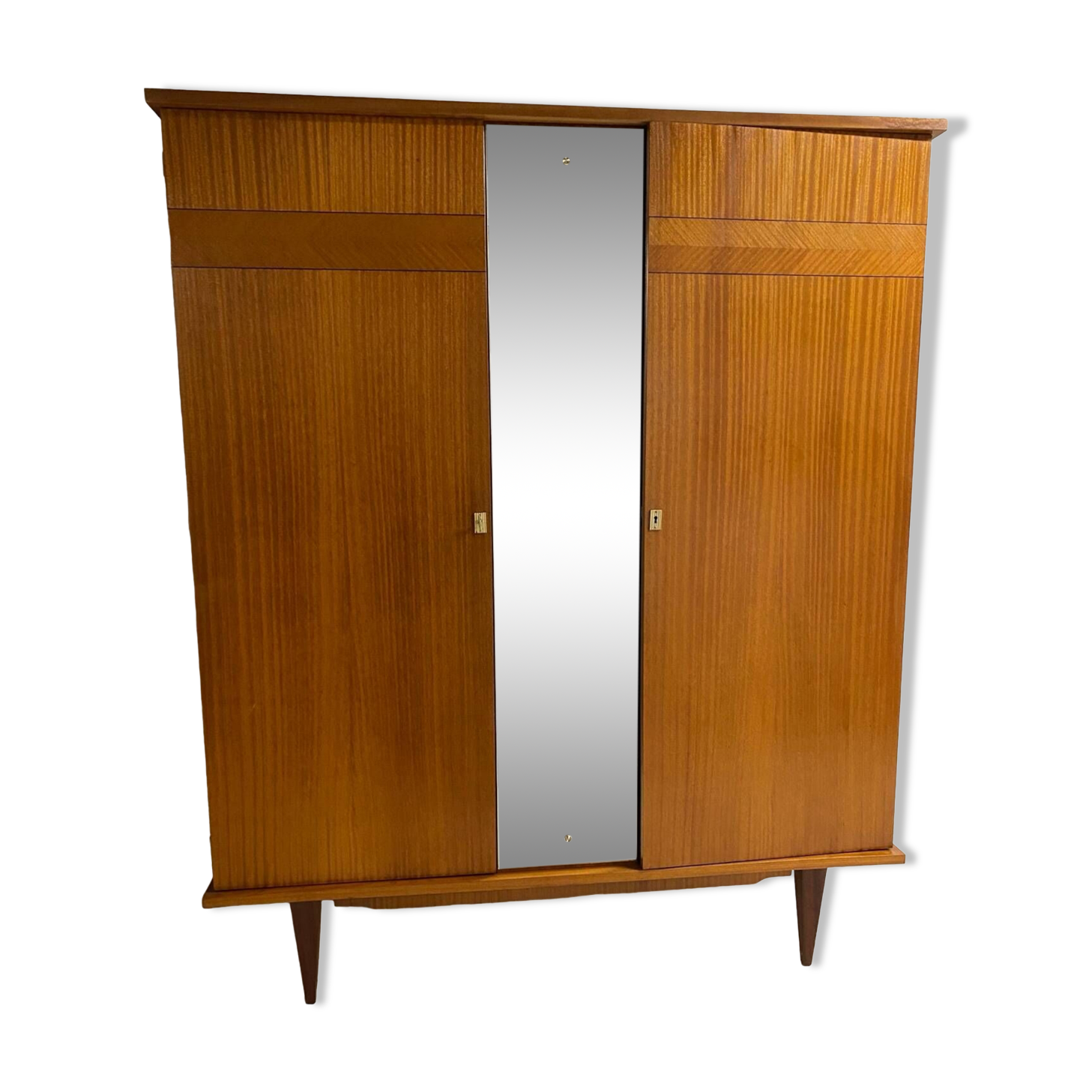 Vintage wardrobe with compass feet from the 60s