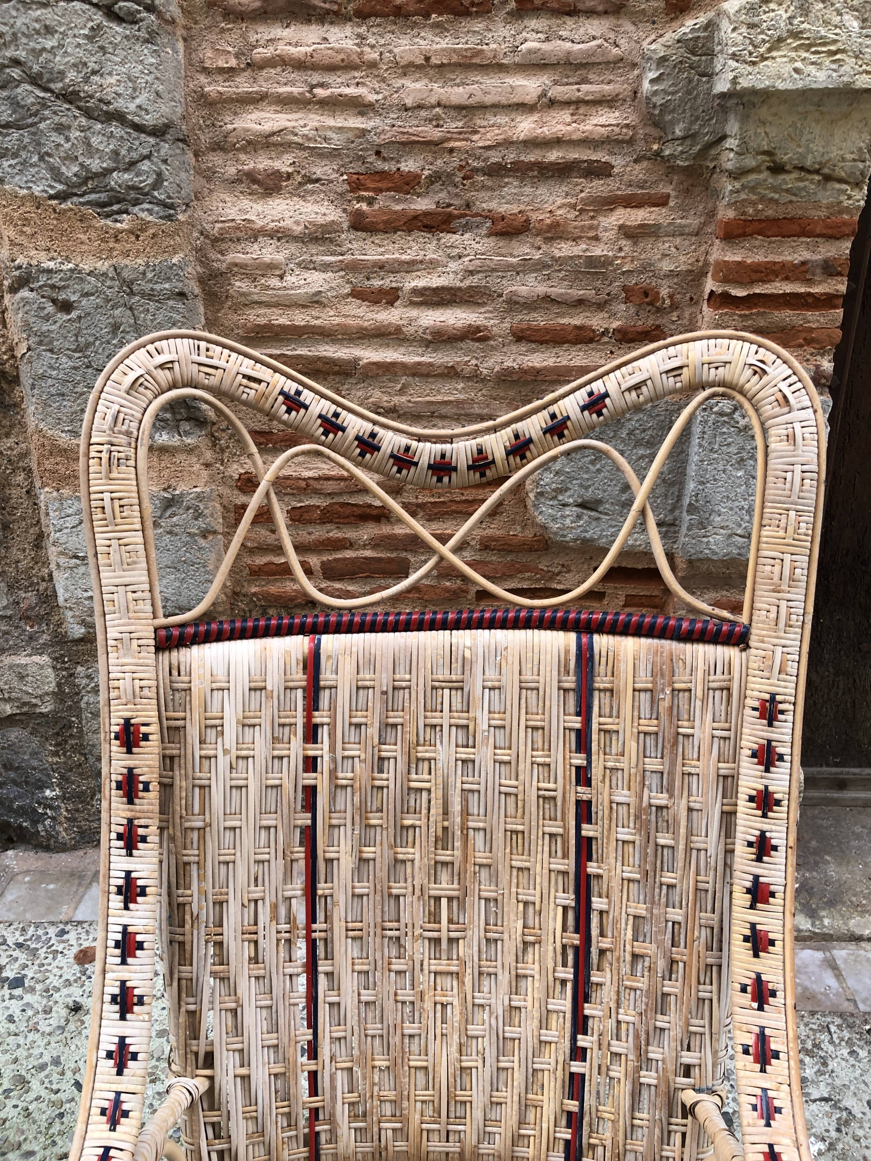 Rattan rocking chair