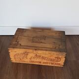 Advertising wooden box