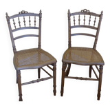 Cane wooden chair