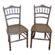 Chaise en bois canne
