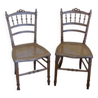 Cane wooden chair