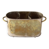 Sheffield style champagne bucket multiple bottles silver plated