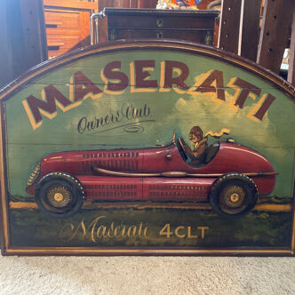 Maserati embossed wooden frame