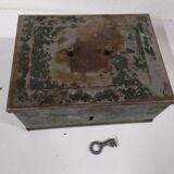 Metal safe with key