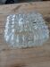 Antique wall/ceiling light in molded glass