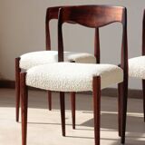 Set of 4 Scandinavian rosewood chairs – Otto Møller style | Vintage