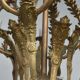 Pair of Louis XV style chandeliers golden bronze 36 lights