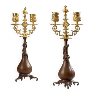 Paire de chandeliers