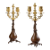 Pair of Japanese-style Candelabra by Ferdinand Barbedienne and Edouard Lievre.