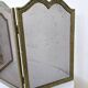 Old brass fire screen 75x38cm fireplace protection screen
