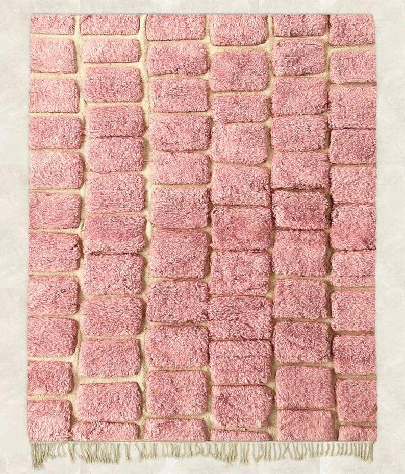 Handmade traditional Berber rug size 1.4/2.6 m