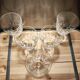 5 antique wine glasses with cut sides