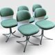5 chaises Space Age Stoll Giroflex 7054