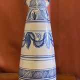 Cruche à eau en céramique émaillée peinte à la main, Espagne années 1960-1970