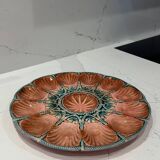 Sarreguemines earthenware oyster dish