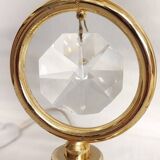 Par de lámparas de mesa de cristal de Murano. Italia,1970s.