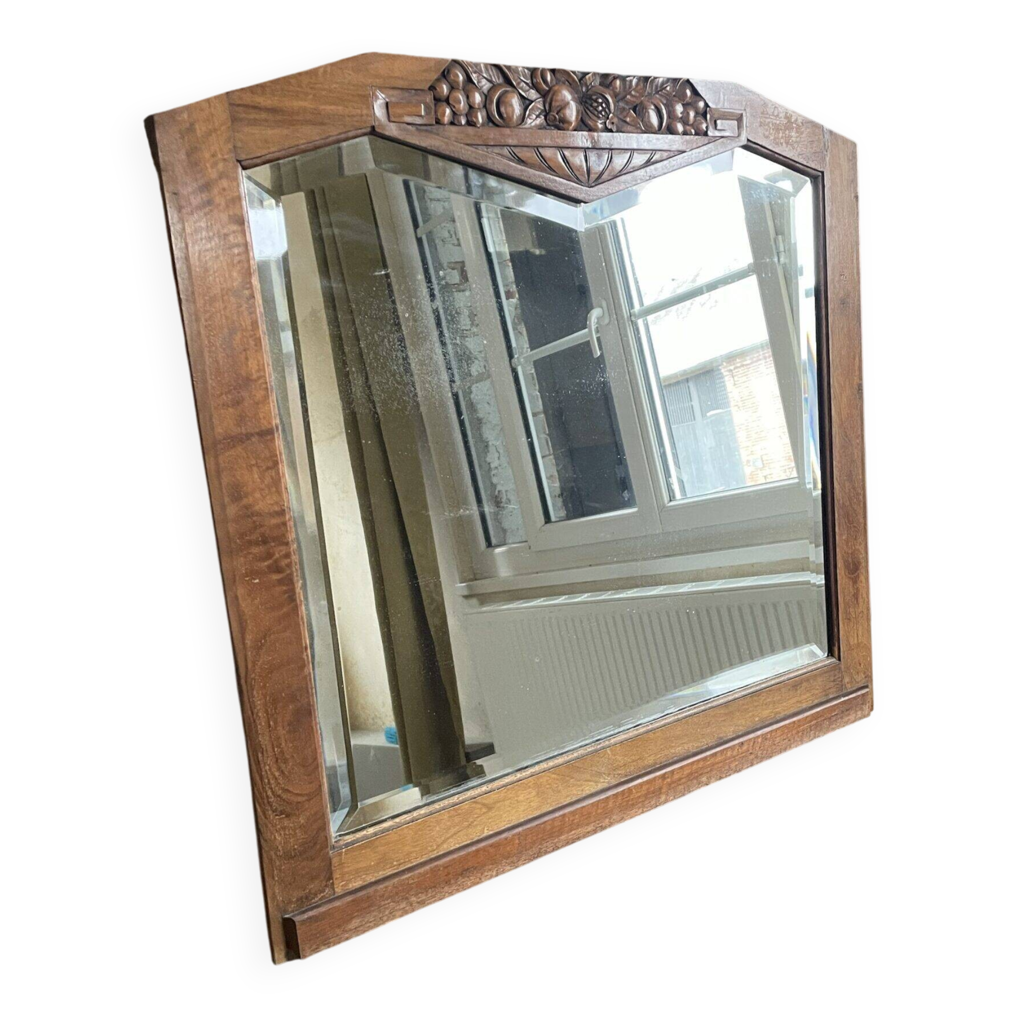 Bevelled Art Deco mirror