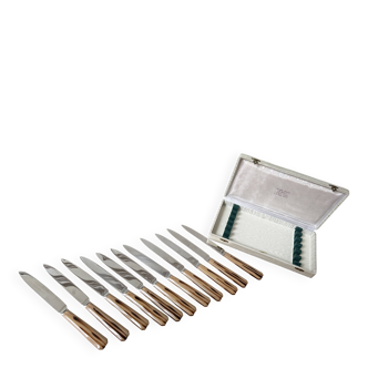 Set of 10 stainless steel knives - Moisan Cutlery, Rennes