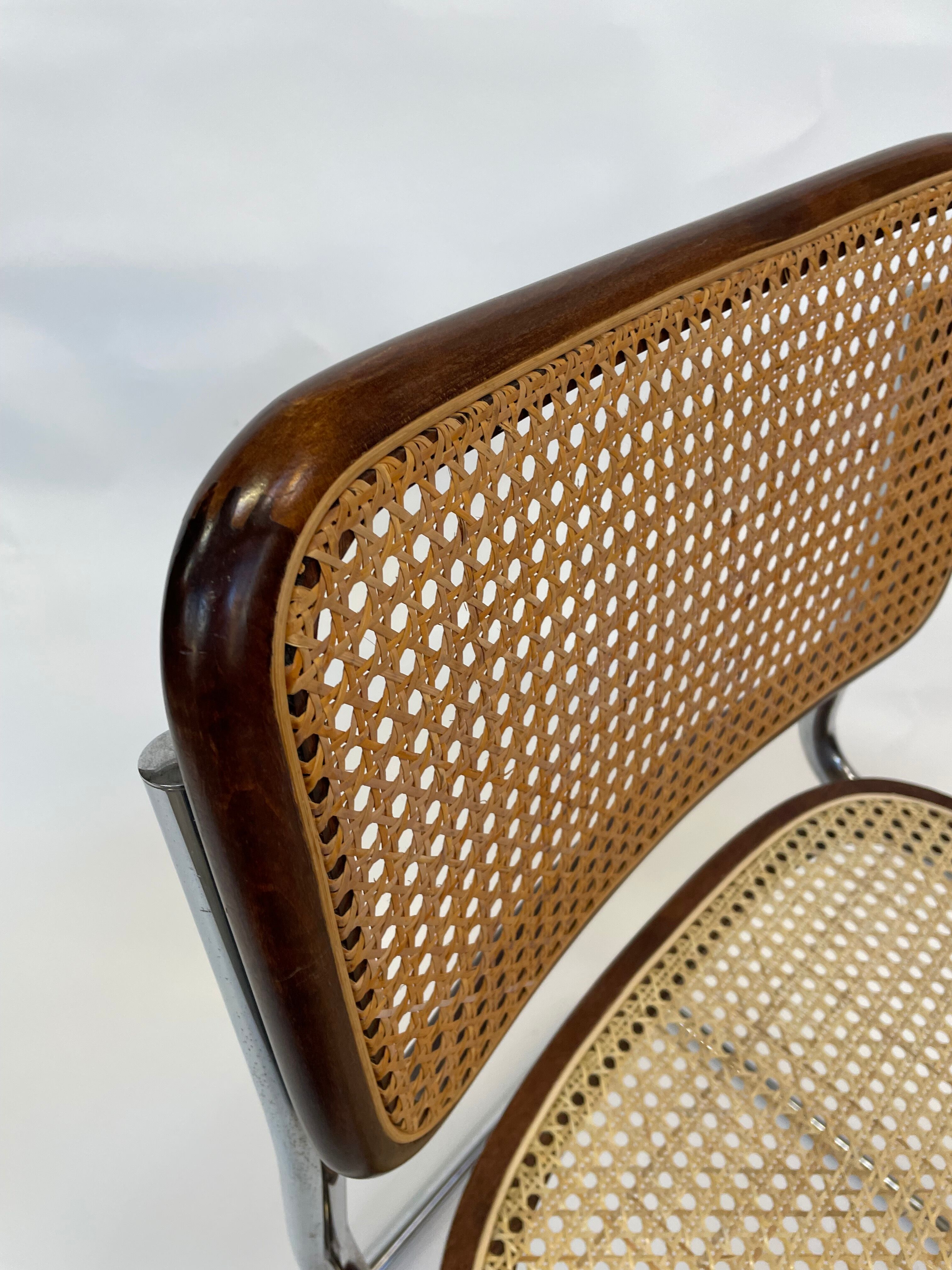 Chaise Cesca modèle b32 de Marcel Breuer