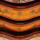 Marquetry Chest of Drawers — Mixed-Wood Veneer, Brass Mounts & Marble Top