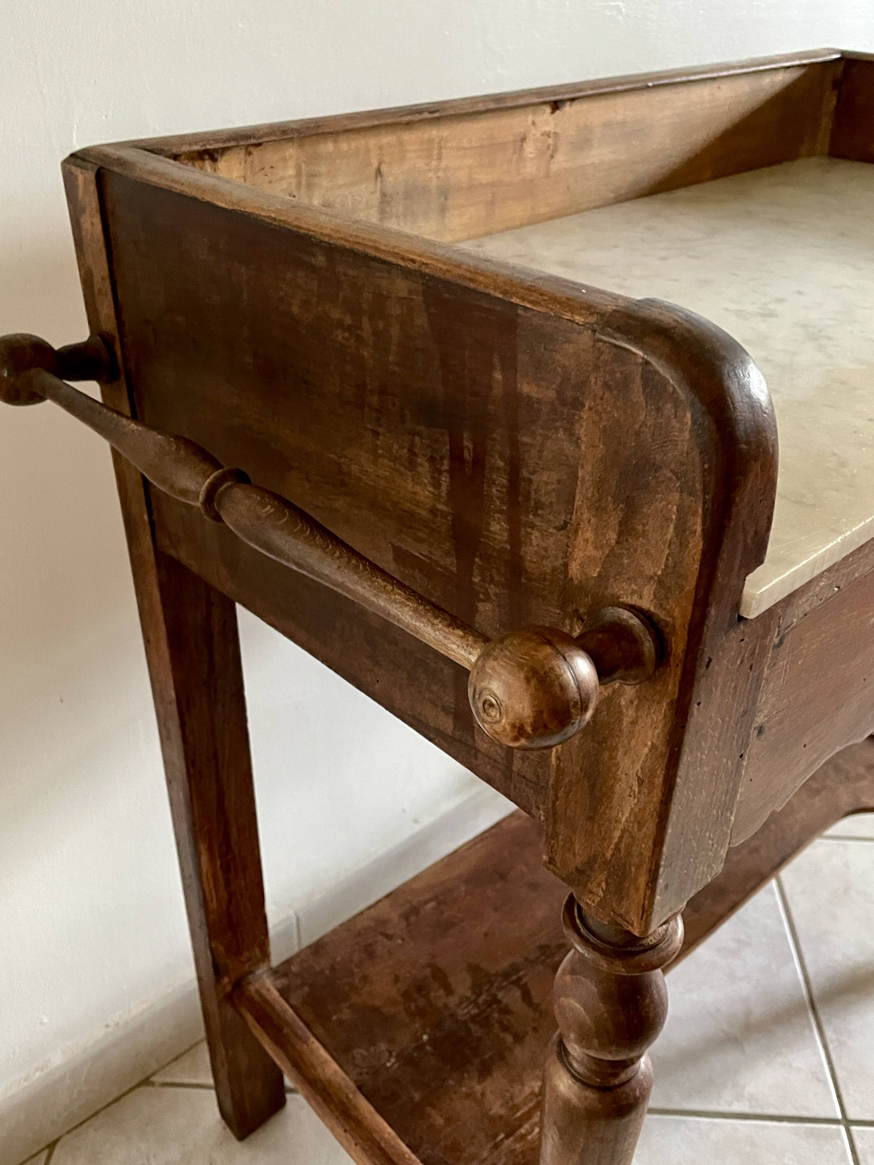 White marble dressing table early 20th century