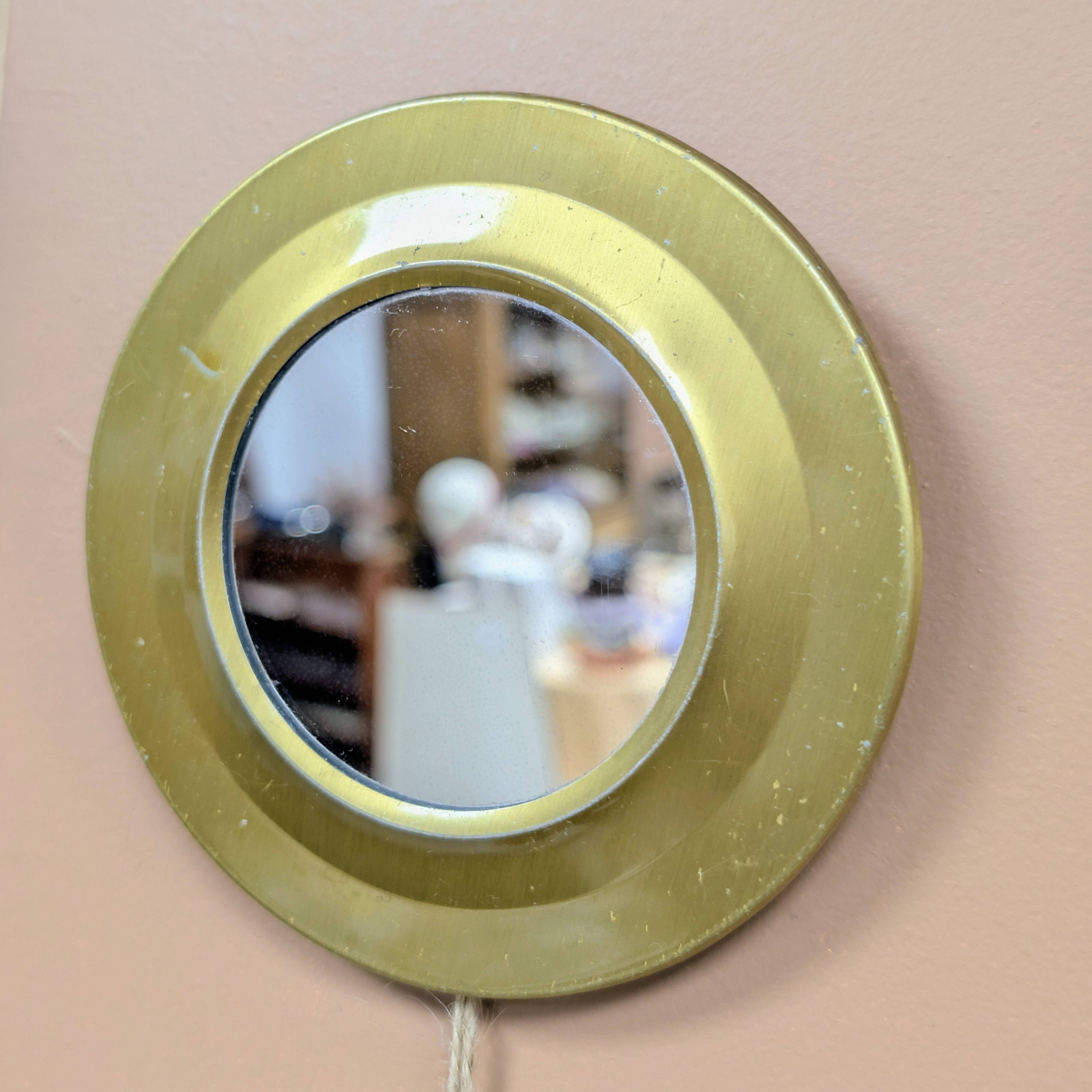 Brass mirror