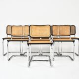 Set of 8 Style B32 dining room chairs by Marcel Breuer