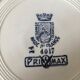 6 flat plates Saint Amand blue decor 4017 Primax model