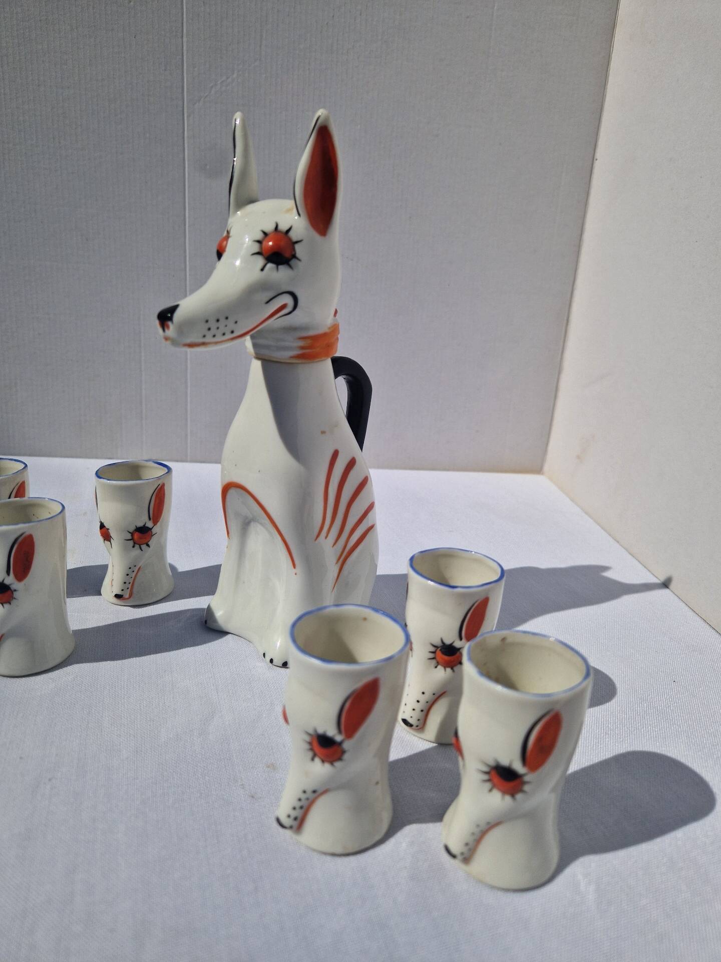 Service A Liqueur En Forme De Chien Style Robj