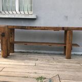 Etabli de menuisier chêne 250cm, début XX