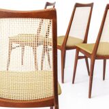 Set 4 Dining Chairs 1960s by Wilhelm Benze GmbH, Germany
