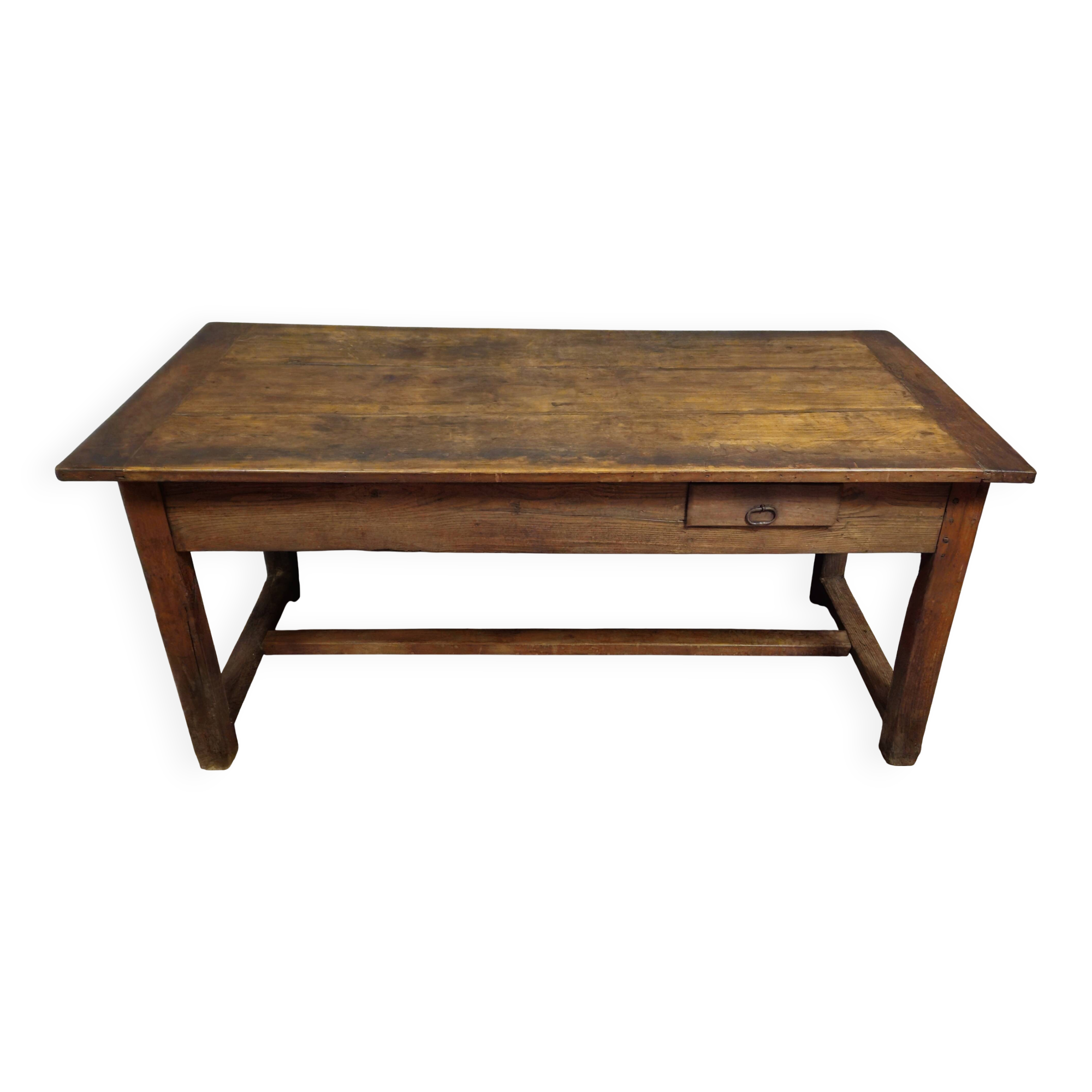 Large antique solid wood table from the Louis XIV period.