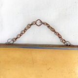 Barbier mirror with its chain around the 1950s vintage