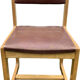 Lot de 4 chaises bois et cuir
