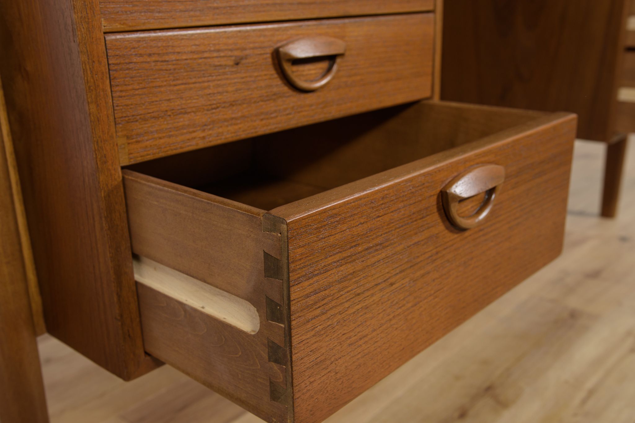 Mid-Century Danish Teak Desk by Kai Kristiansen for Feldballes Møbelfabrik, 1960s