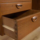 Mid-Century Danish Teak Desk by Kai Kristiansen for Feldballes Møbelfabrik, 1960s