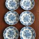 12 English dinner plates Ridgway "Windsor" ("Asiatic Pheasants") blue & white