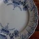 Pair of flat plates Terre de Fer "Régence" Saint-Amand & Hamage